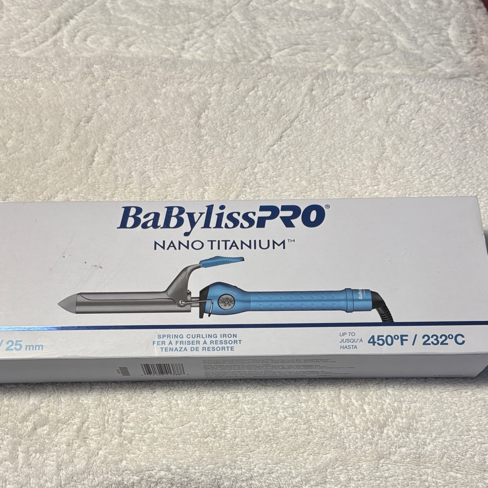 BaBylissPRO Nano Titanium Blue Curling Wand